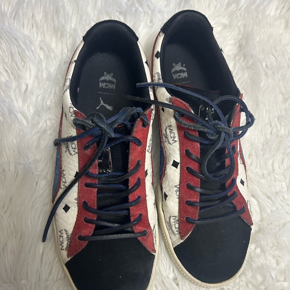 MCM PUMA COLLABORATION LIMITED EDITION SNEAKERS SIZE 7.5 - Picture 1 of 8